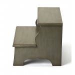 Melrose Silver Satin Step Stool, 1922148