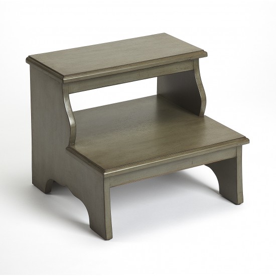 Melrose Silver Satin Step Stool, 1922148