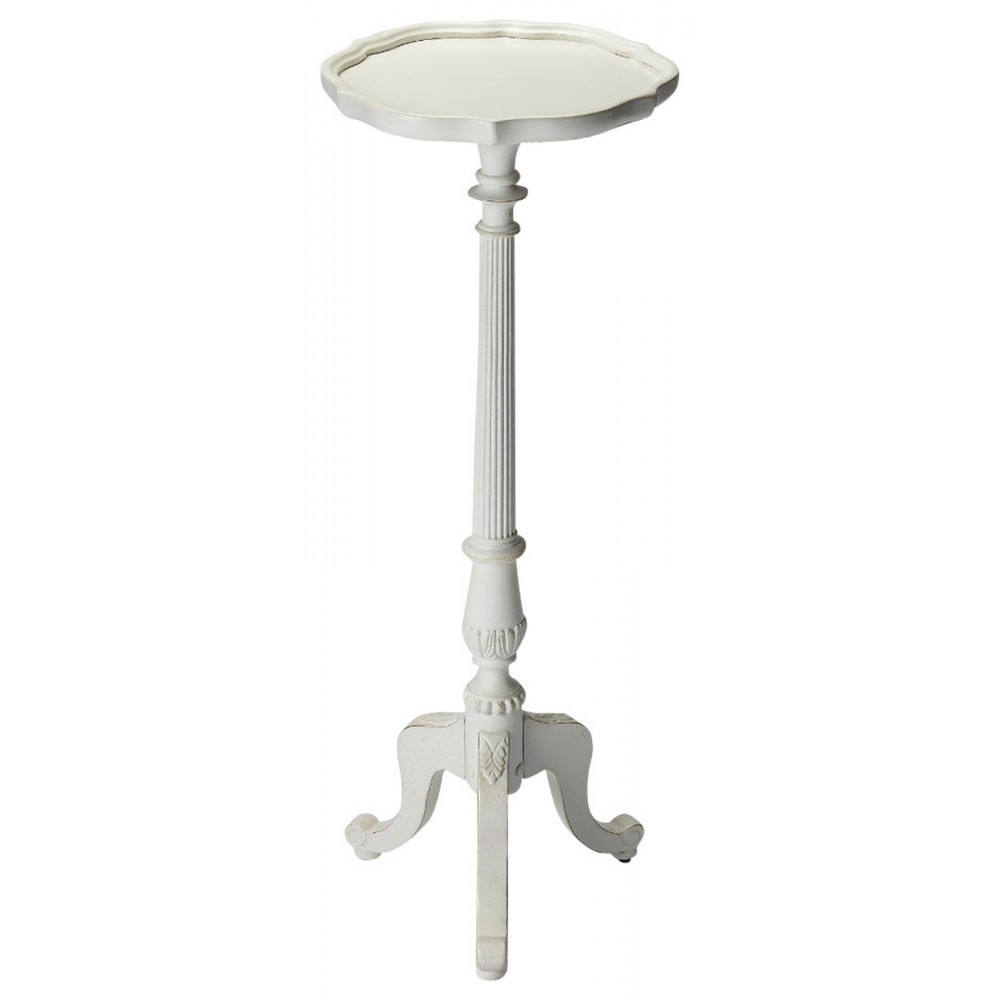 Chatsworth Cottage White Pedestal Plant Stand, 1931222