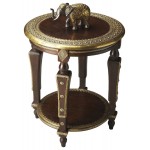 Ranthore Round Brass Accent Table, 2039290