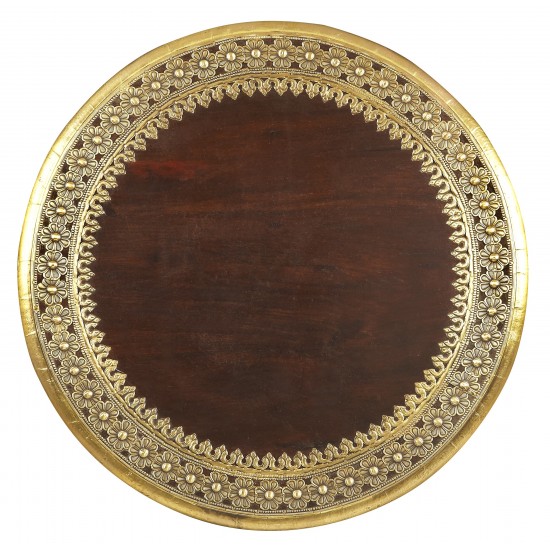 Ranthore Round Brass Accent Table, 2039290