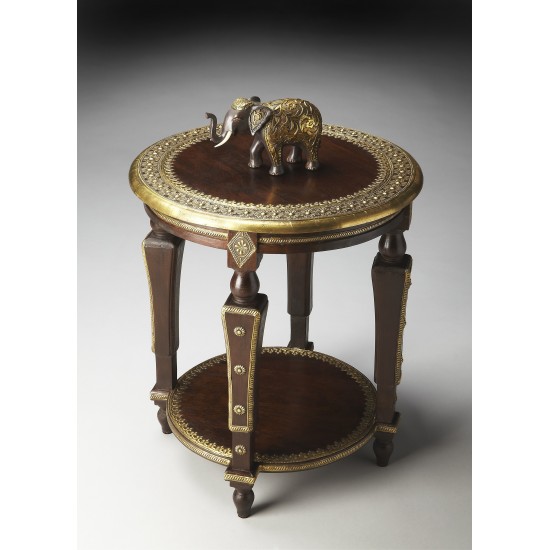 Ranthore Round Brass Accent Table, 2039290