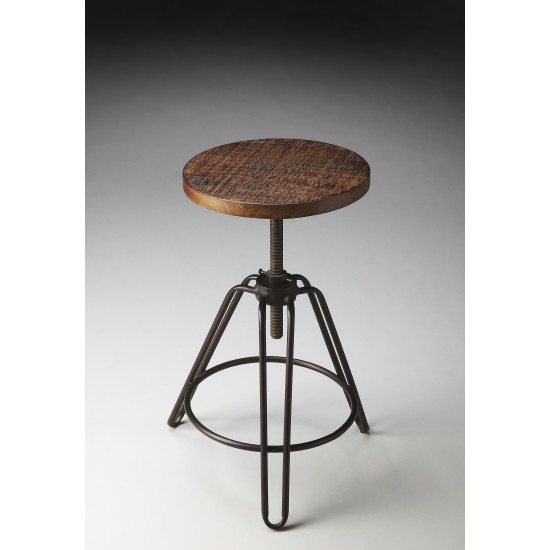 Trenton Metal & Wood Revolving Bar Stool, 2050025