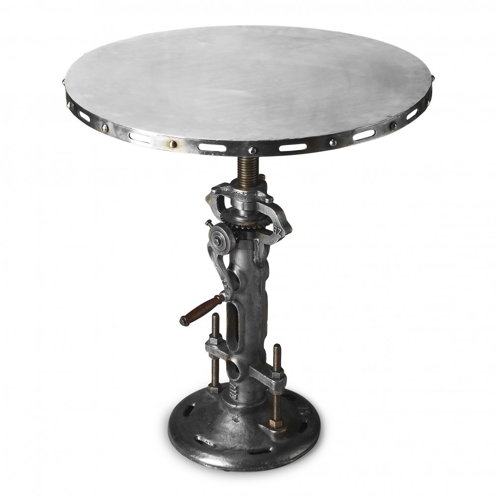 Fenwick Round Metal Hall/Pub Table, 2072025