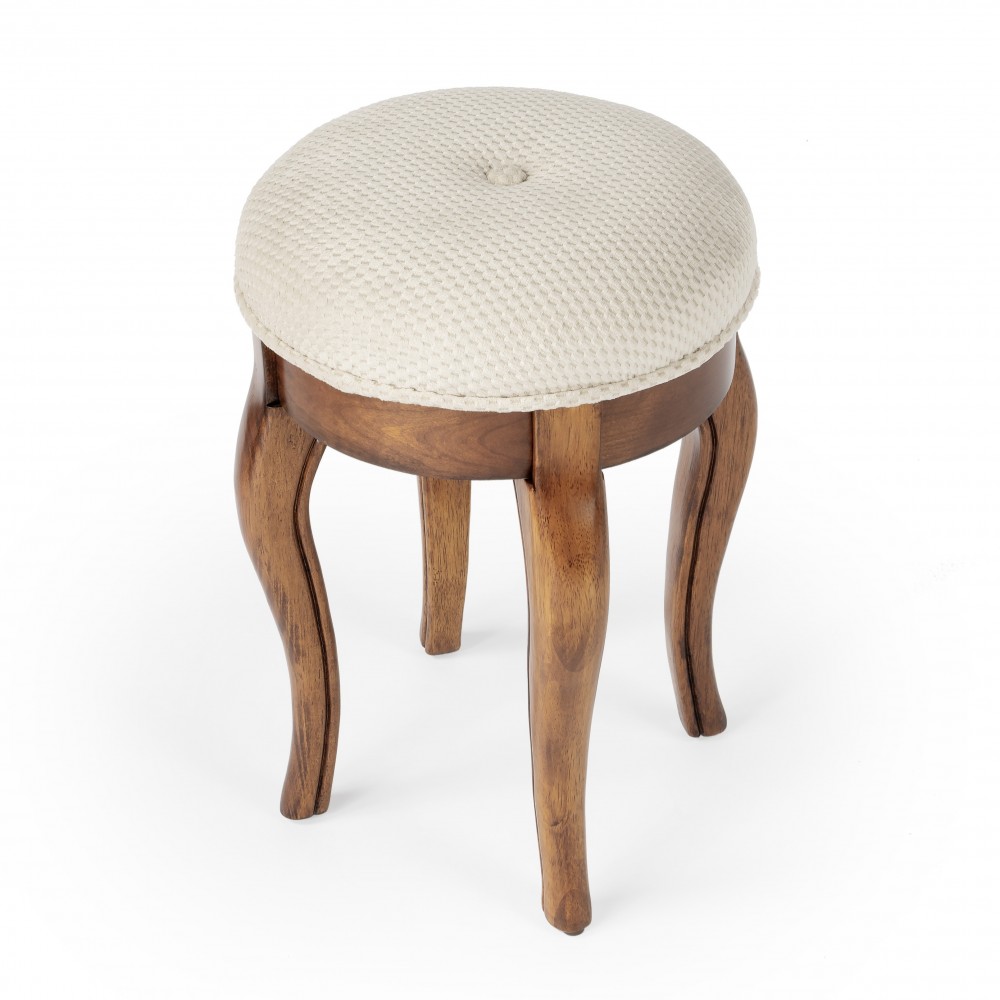 Simone Olive Ash Vanity Stool, 2135101 Simone Olive Ash Vanity Stool, 2135101
