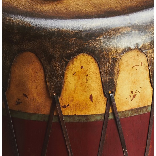 Navajo Leather Drum Table, 2199120