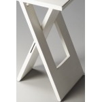 Hammond White Folding Table, 2259020