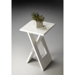 Hammond White Folding Table, 2259020