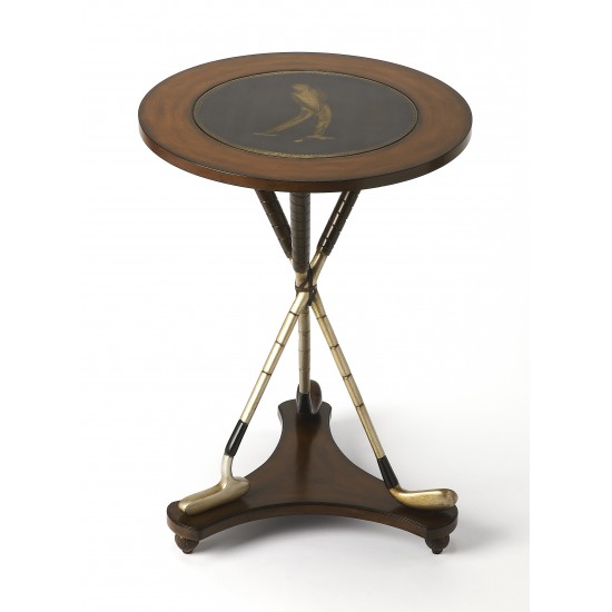 Nineteenth Hole Round Golf Accent Table, 2302070