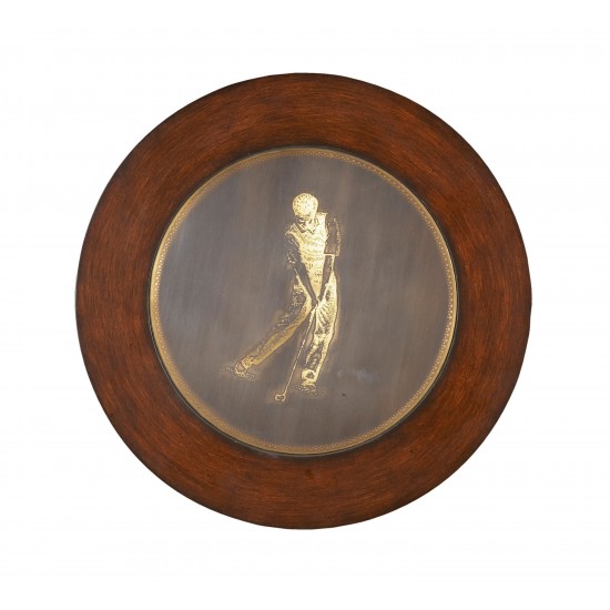 Nineteenth Hole Round Golf Accent Table, 2302070