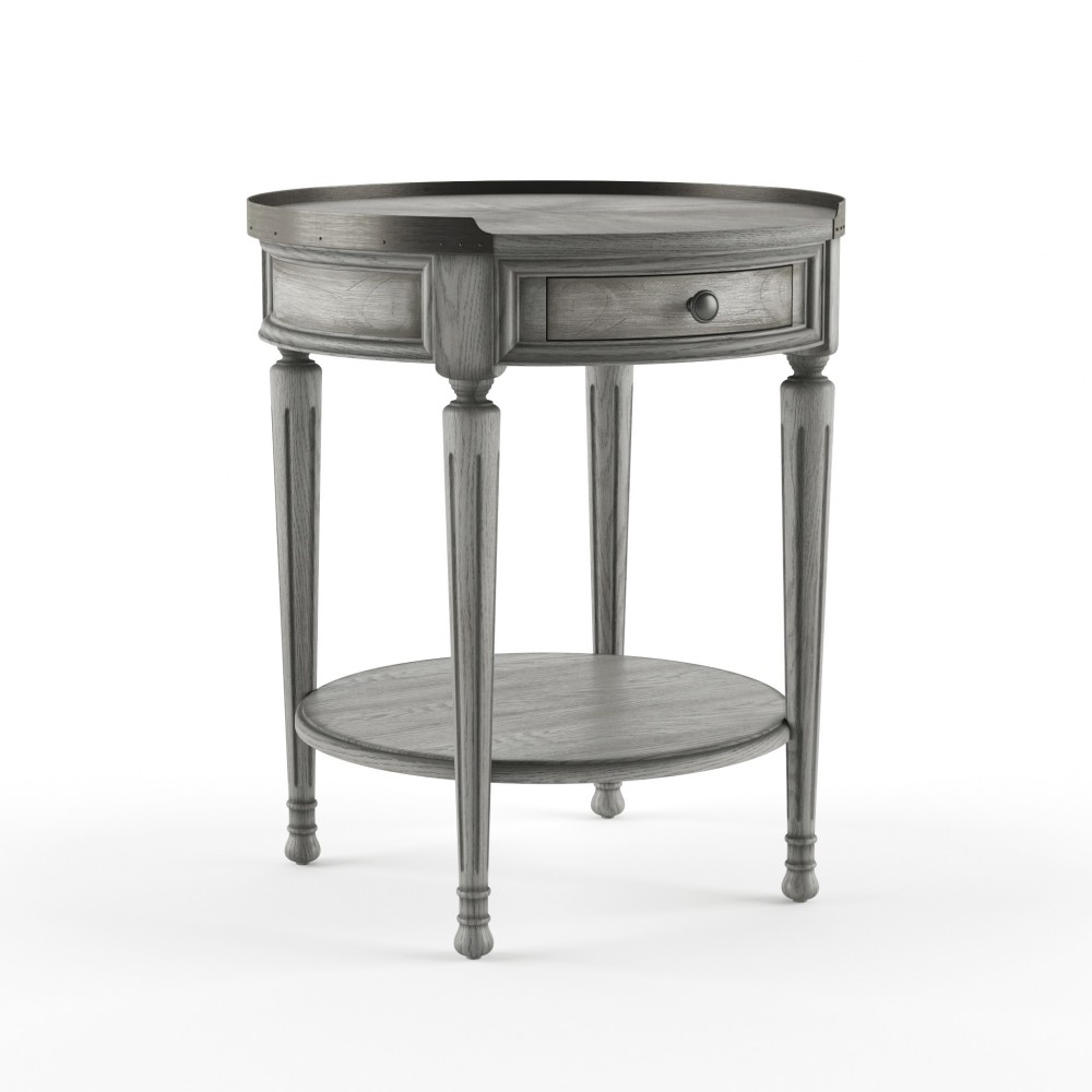 Sampson Powder Gray Accent Table, 2311418