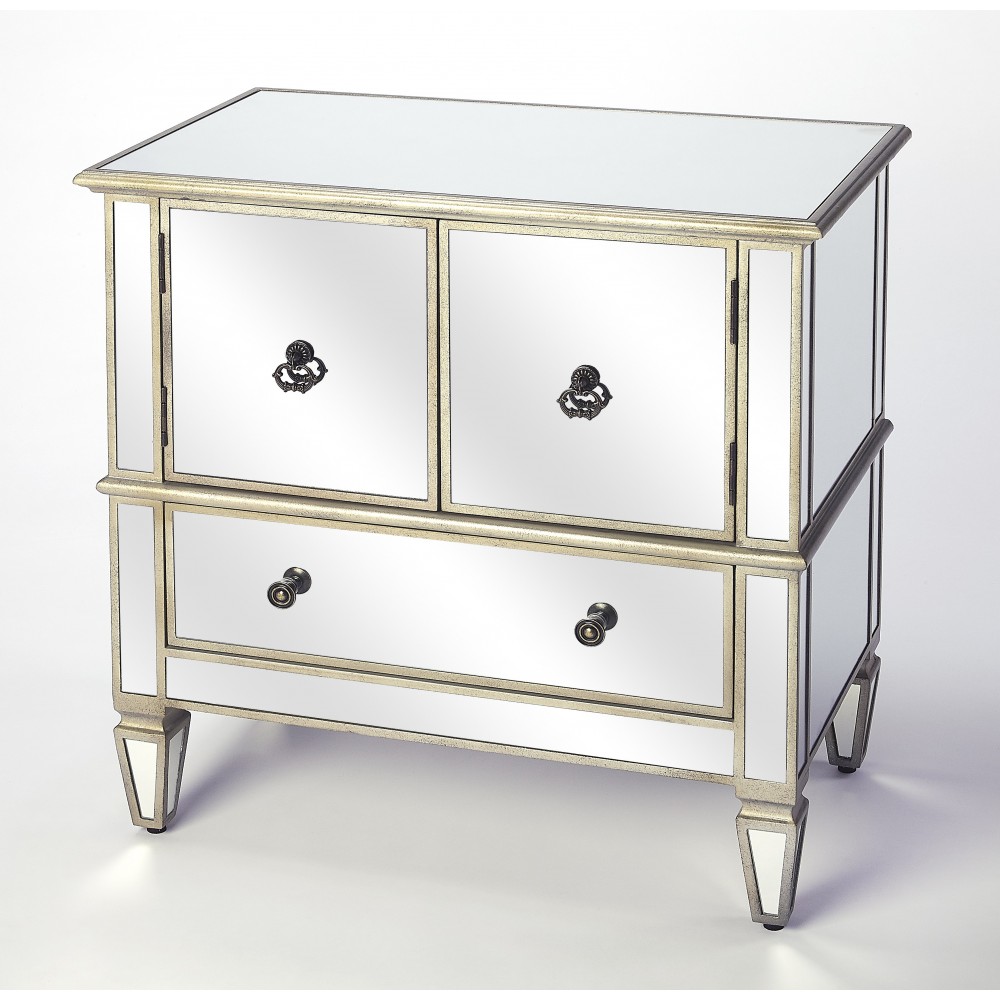 Celeste Mirrored Console Cabinet, 2613146 Celeste Mirrored Console Cabinet, 2613146