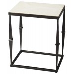 Jacoby White Marble Side Table, 2841025