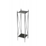 Deidre Glass & Metal Pedestal Plant Stand, 2864220