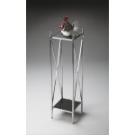 Deidre Glass & Metal Pedestal Plant Stand, 2864220