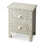 Vivienne Grey Bone Inlay Accent Chest, 2865321