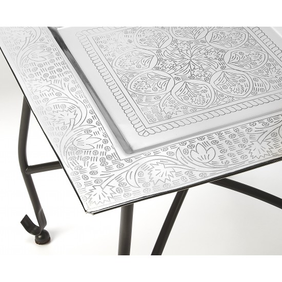Bahia Metal Moroccan Tray Table, 2867025