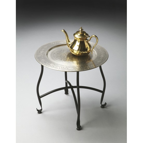 Moroccan Metal Tray Table, 2871025