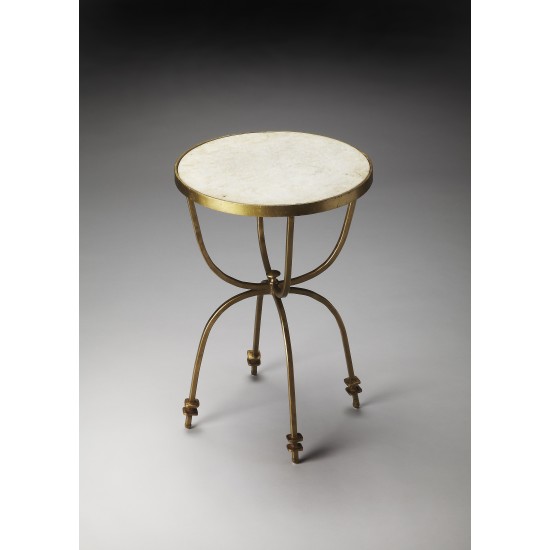 Hager Marble & Metal Accent Table, 2877025