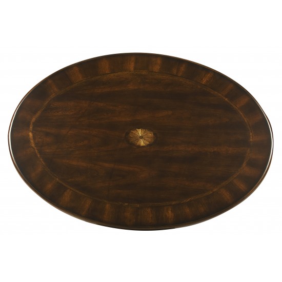 Grace Oval Cherry 4 Legs Coffee Table, 3012024