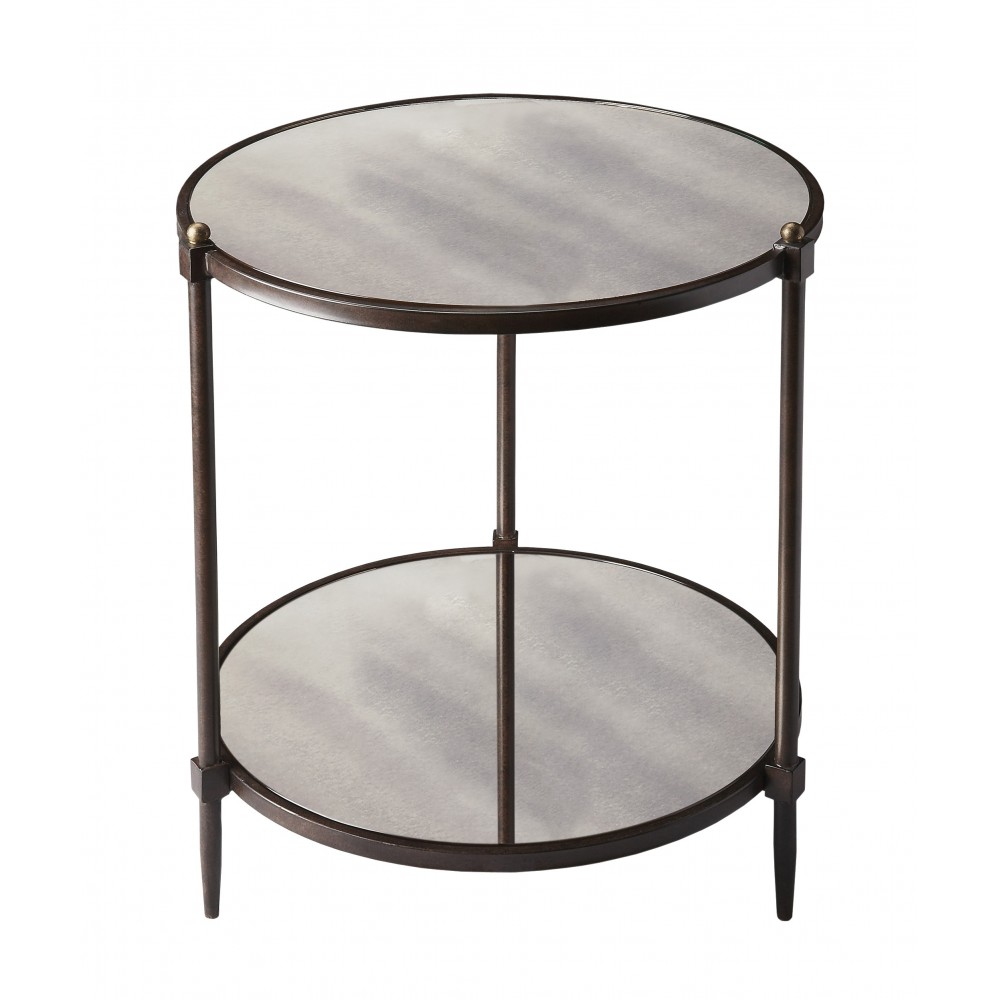 Peninsula Mirrored Side Table, 3048025