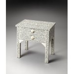 Vivienne Gray Bone Inlay Side Table, 3215070