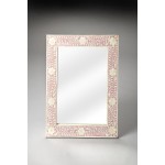 Vivienne Pink Bone Inlay Wall Mirror, 3221070