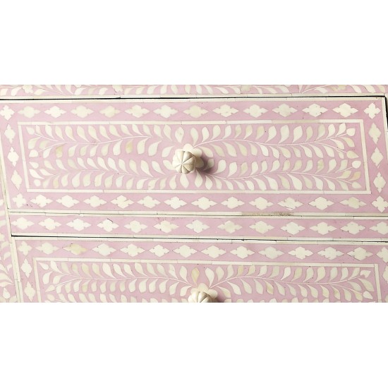 Vivienne Pink Bone Inlay Accent Chest, 3224070