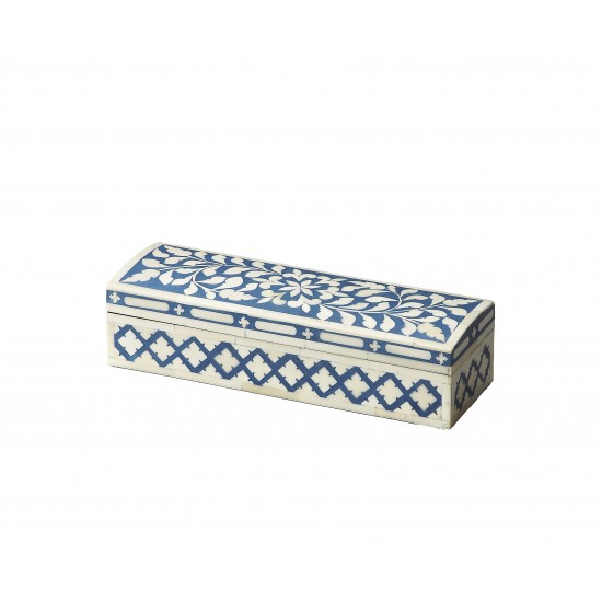 Amanda Blue Bone Inlay Storage Box, 3232016