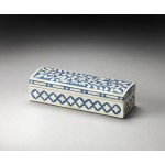 Amanda Blue Bone Inlay Storage Box, 3232016