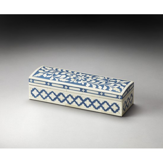 Amanda Blue Bone Inlay Storage Box, 3232016