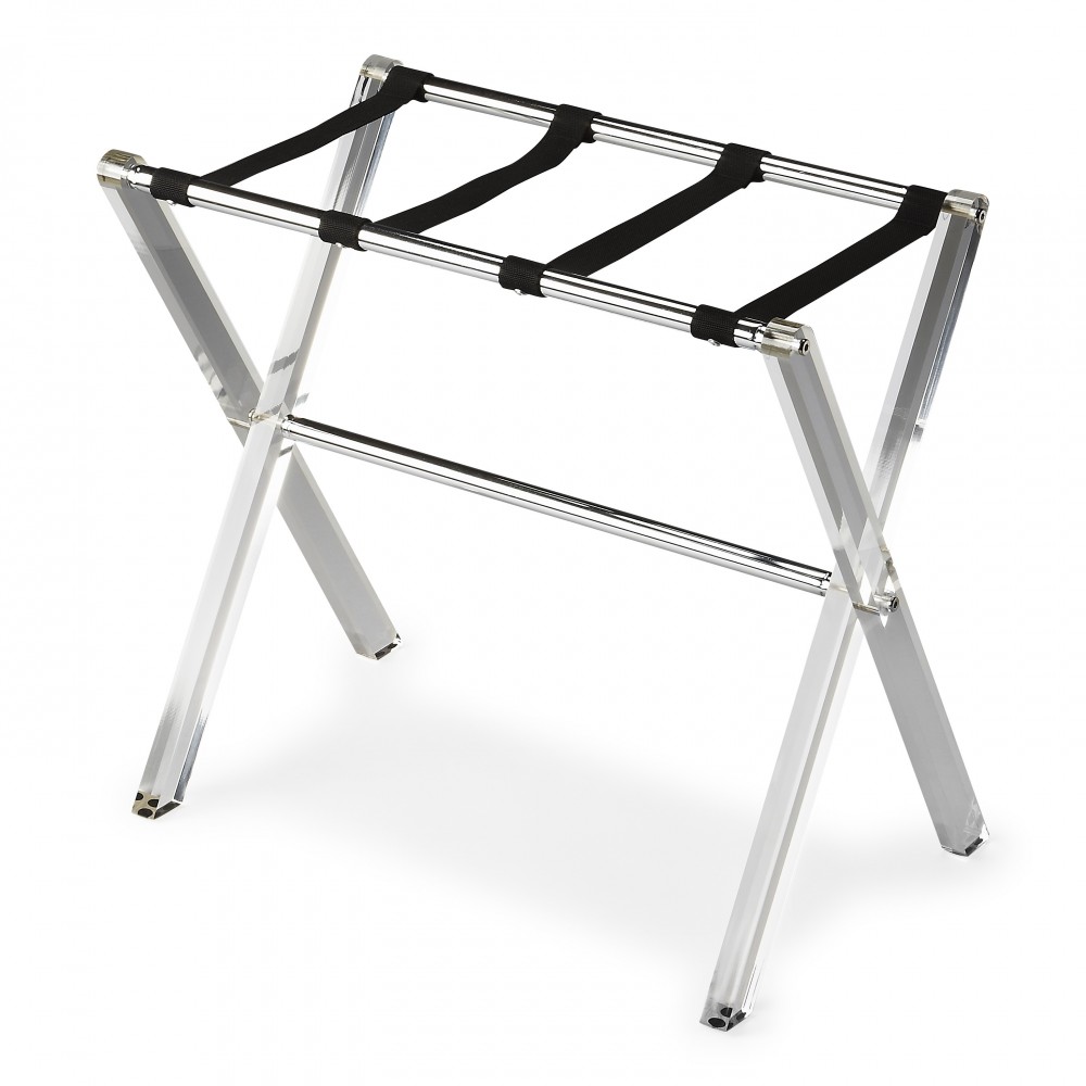 Crystal Clear Folding Acrylic Luggage Rack, 3237140