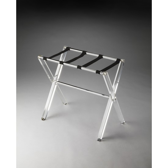 Crystal Clear Folding Acrylic Luggage Rack, 3237140