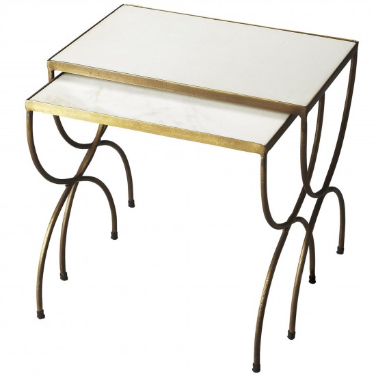 Bacchus Marble & Iron Nesting Tables, 3309025