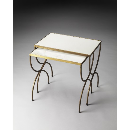 Bacchus Marble & Iron Nesting Tables, 3309025