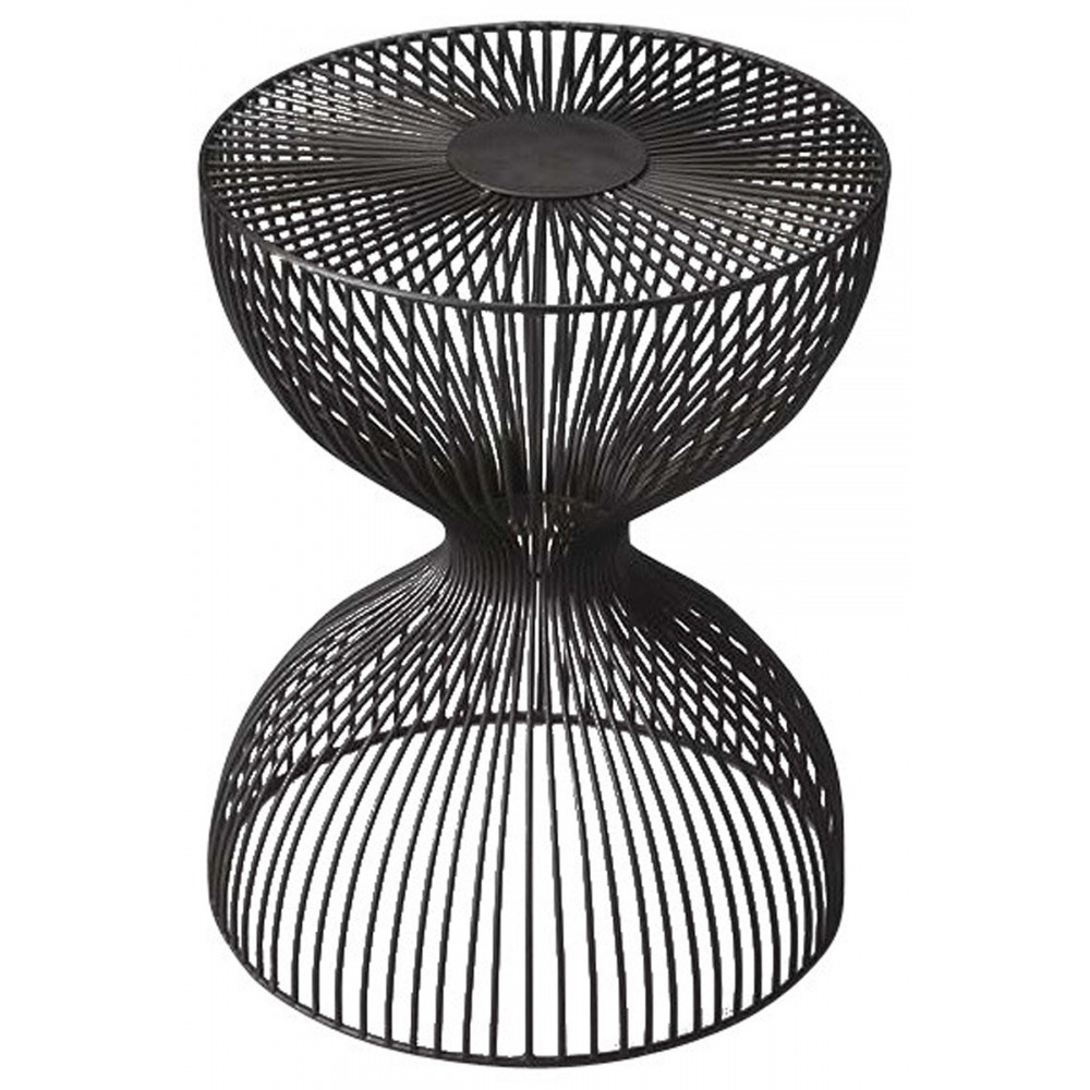 Nicholas Black Metal End Table, 3318025