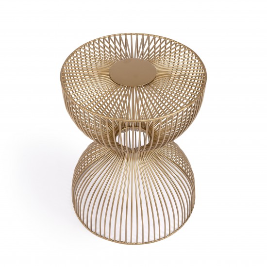 Nicholas Gold Metal End Table, 3318402