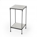 Larkin Marble & Iron Accent Table, 3319025