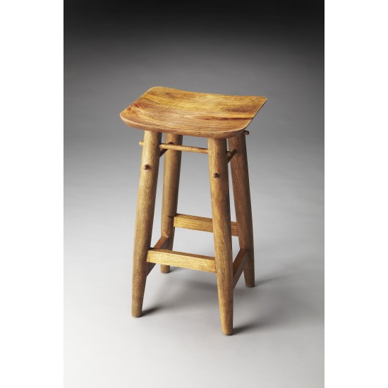 Lotus Solid Wood Bar Stool, 3337290