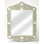 Vivienne Gray Bone Inlay Wall Mirror, 3451321