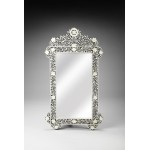 Vivienne Crown Bone Inlay Wall Mirror, 3481318