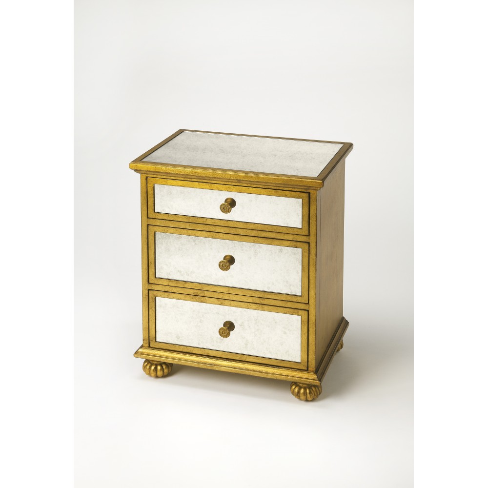 Grable Gold Leaf Accent Chest, 3519332