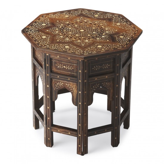 Rashmi Wood & Bone Inlay Accent Table, 3596338