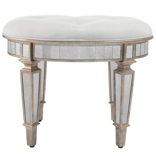 Garbo Mirrored Vanity Stool, 3630146