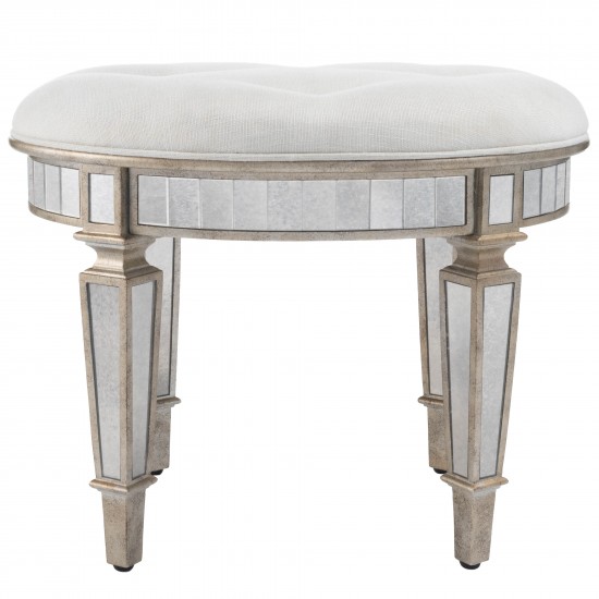 Garbo Mirrored Vanity Stool, 3630146