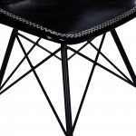 Inland Black Leather Side Chair, 3673034