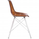 Inland Light Brown Leather Side Chair, 3673220