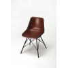 Inland Brown Leather Side Chair, 3673344