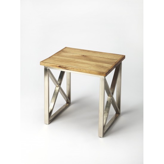 Laudan Industrial Chic End Table, 3683330