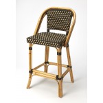 Lila Dark Brown Rattan Bar Stool, 3715398